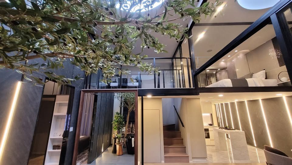 3-Bedrooms 2-Bathrooms 78 sqm Duplex at Origin Courtyard Thonglor for Sale 32M THB. High-floor units, garden views, branded residence, prime Thonglor location.