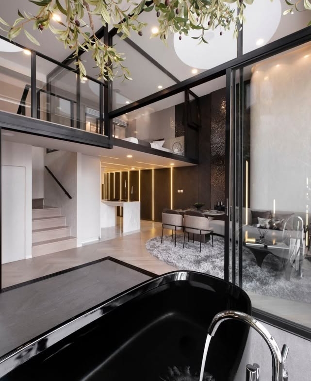 3-Bedrooms 2-Bathrooms 78 sqm Duplex at Origin Courtyard Thonglor for Sale 32M THB. High-floor units, garden views, branded residence, prime Thonglor location.