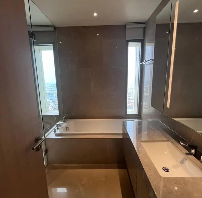 4 Bed, 3 Bath, 173.44 sqm Condo for Rent at Magnolias Waterfront Residences, BTS Krung Thon Buri, ฿180,000/month – Luxury Living with River Views