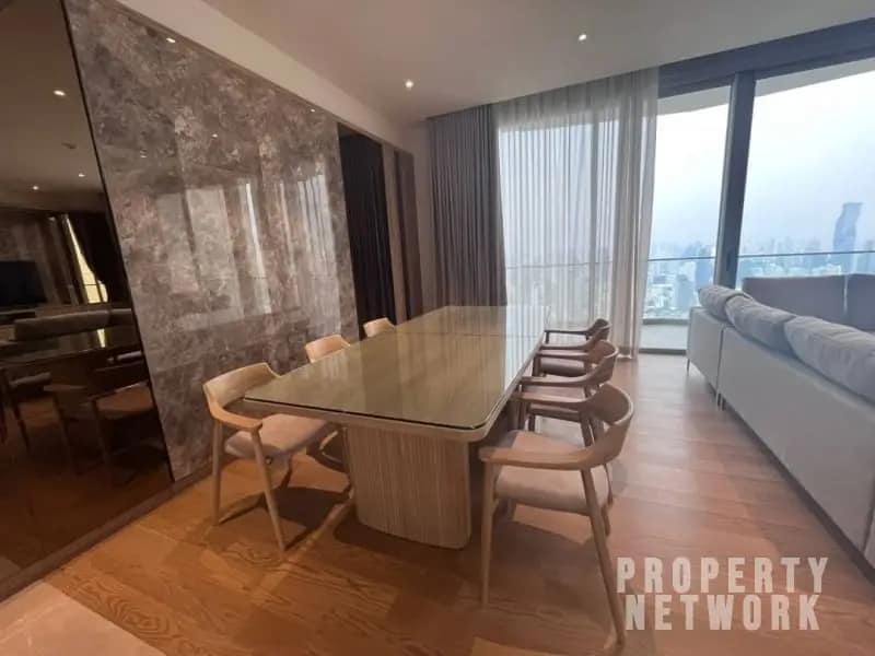 4 Bed, 3 Bath, 173.44 sqm Condo for Rent at Magnolias Waterfront Residences, BTS Krung Thon Buri, ฿180,000/month – Luxury Living with River Views