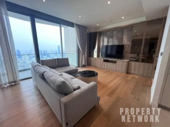 4 Bed, 3 Bath, 173.44 sqm Condo for Rent at Magnolias Waterfront Residences, BTS Krung Thon Buri, ฿180,000/month – Luxury Living with River Views
