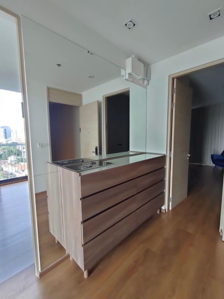 Luxury 2-bed, 2-bath condo at Park Origin Phrom Phong for rent. Fully renovated, 95 sqm, high floor, stunning views, premium amenities. Rent: 99,000 THB/month.