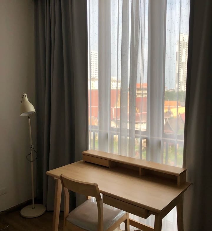 Modern 2-bedroom condo at Hasu Haus, 65 sqm, canal view, near BTS On Nut. Free shuttle service. High-end amenities. For rent at 40,000 THB/month.