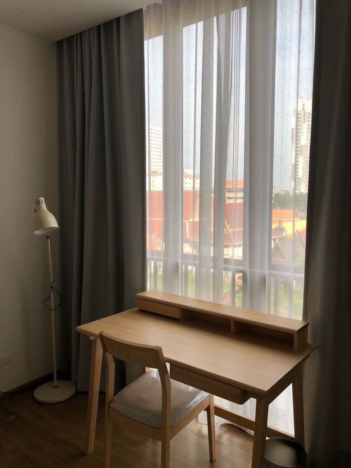Modern 2-bedroom condo at Hasu Haus, 65 sqm, canal view, near BTS On Nut. Free shuttle service. High-end amenities. For rent at 40,000 THB/month.