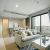 Luxury 1-bedroom, 2-bathroom duplex condo at HQ Thonglor for rent at 55,000 THB/month. High floor, fully furnished, top amenities, and near BTS Thong Lo.