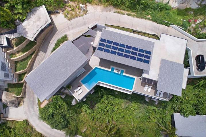 Luxury 4-bed 4.5-bath 882 SQM Villa Coco Koh Samui for sale. Private infinity pool, ocean views, top location in Chaweng Noi. Price 39.75M THB. Contact us now!