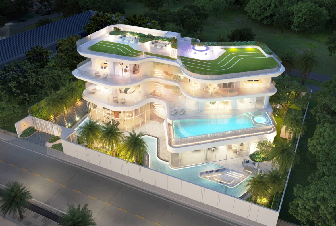 Ultra-luxury 5-bedroom 449 SQ.W. beachfront villa at ASONGKHAI for sale 415M THB. Private infinity pool, direct beach access, panoramic sea views. Exclusive property!