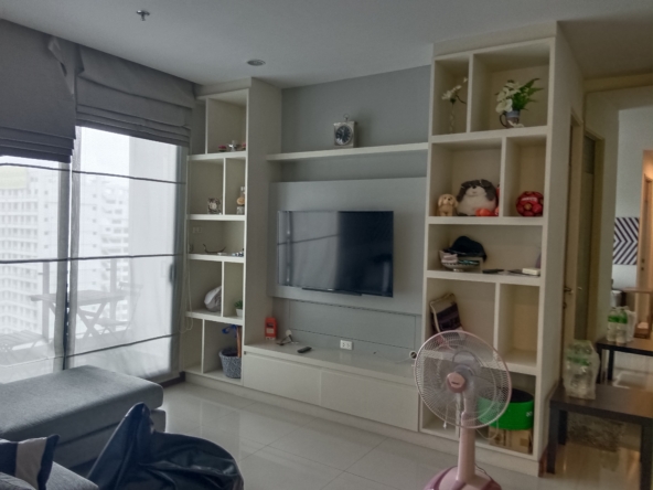2-bed, 2-bath condo at Supalai Premier Place Asoke, 85 sqm, north-facing, fully furnished. Rent 38K THB. Prime Asoke location. Contact us today!
