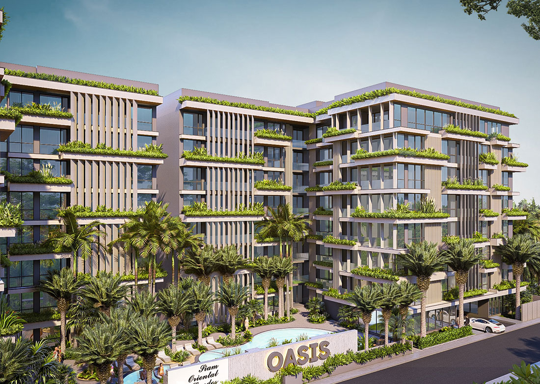 Luxury studio 30.15 SQM at Siam Oriental Oasis for sale 4.11M THB. Prime Pratumnak Hill location, pool, sauna, gym. Great for living or investment!