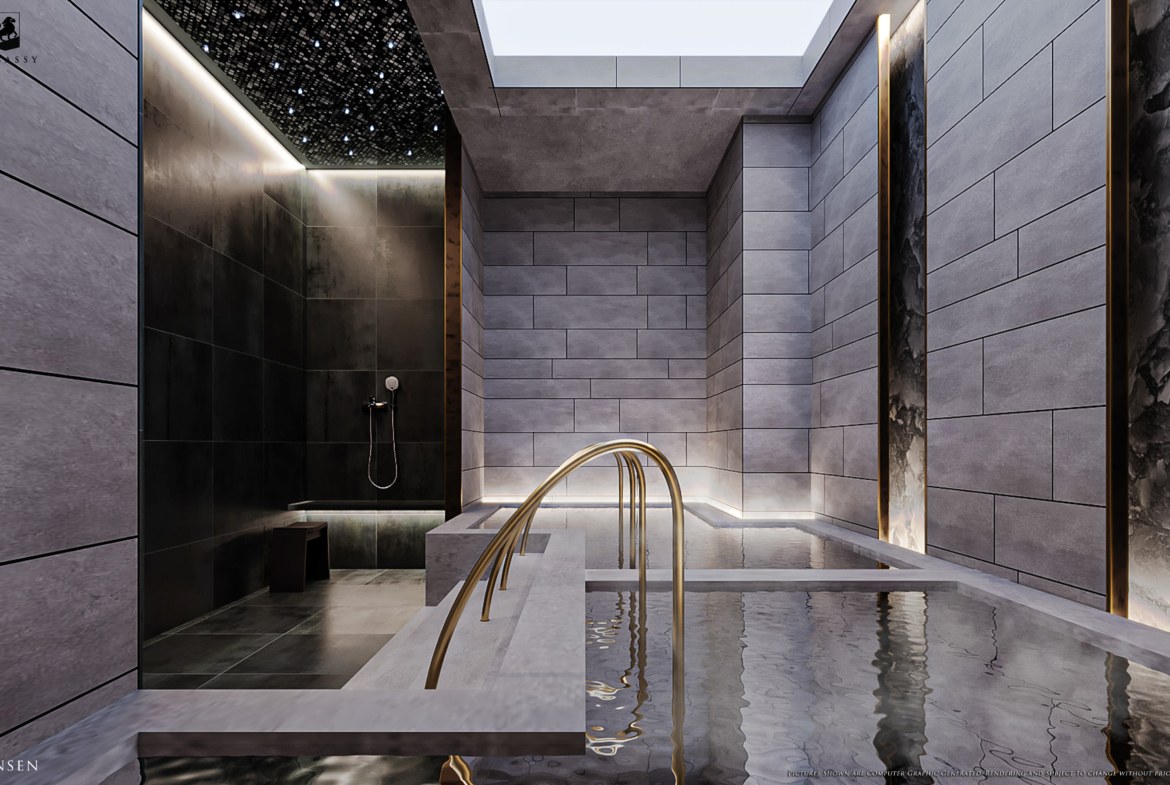 Luxury 2-bedroom 68 sqm condo at Embassy Pattaya for sale 6.79M THB. Prime Jomtien location, near the beach, rooftop jacuzzi, pools, spa, gym. Secure your unit today!