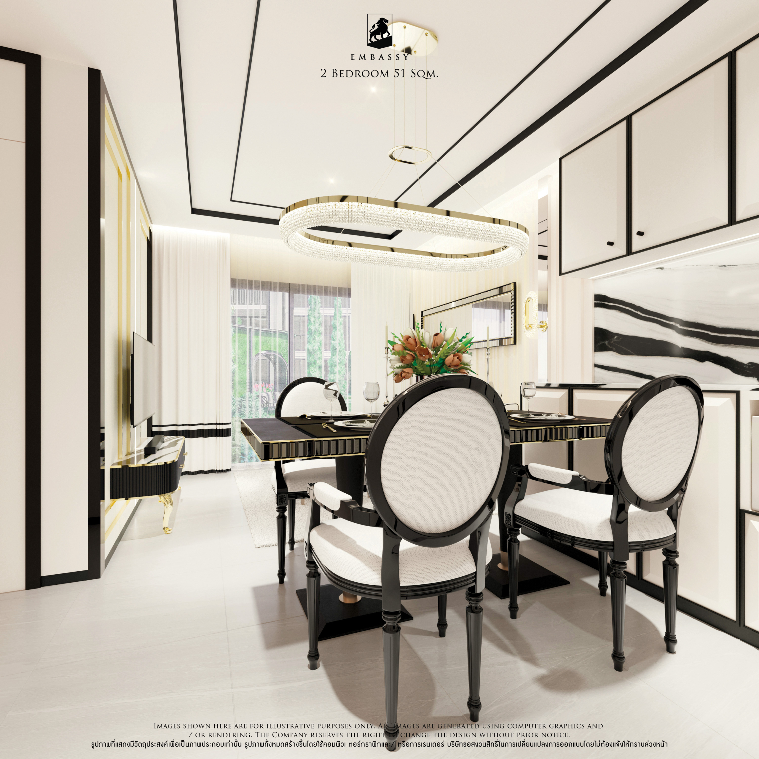 Luxury 2-bedroom 68 sqm condo at Embassy Pattaya for sale 6.79M THB. Prime Jomtien location, near the beach, rooftop jacuzzi, pools, spa, gym. Secure your unit today!