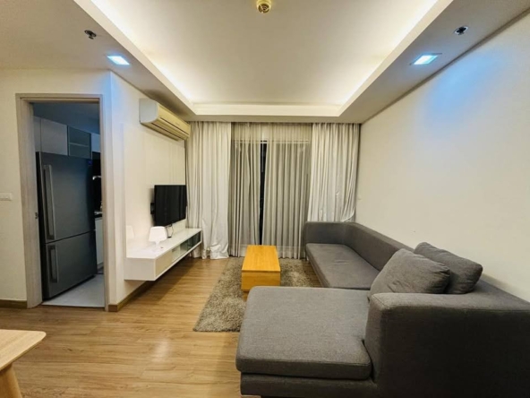 Spacious 2-bedrooms 2-bathrooms 67 sqm condo at Thru Thonglor for sale at 6.5M THB. Prime location near MRT Phetchaburi.