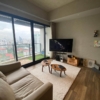 Modern 2BR 1BA condo at The Lofts Asoke, 75 sqm, high floor, fully furnished, prime Sukhumvit location, near MRT and BTS. Minimum 1-year lease.