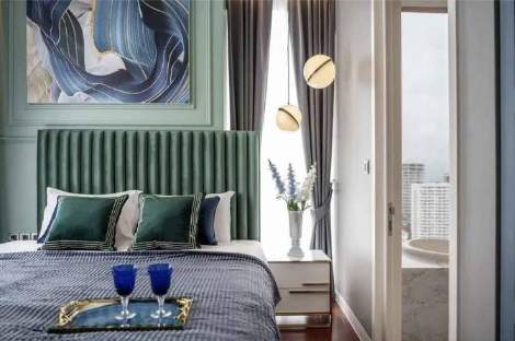 Luxury 2-bed, 2-bath 82 sqm condo at Khun by Yoo, Thonglor. Fully furnished, east-facing, with top-tier amenities. For rent at 120,000 THB/month.