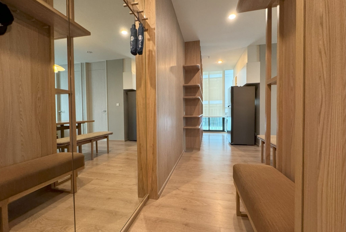 Spacious 2-Bedroom, 2-Bathroom condo for rent at Noble Recole, 62 sqm, fully furnished, with stunning views. Rent at THB 62,000/month. Contact for a viewing today!