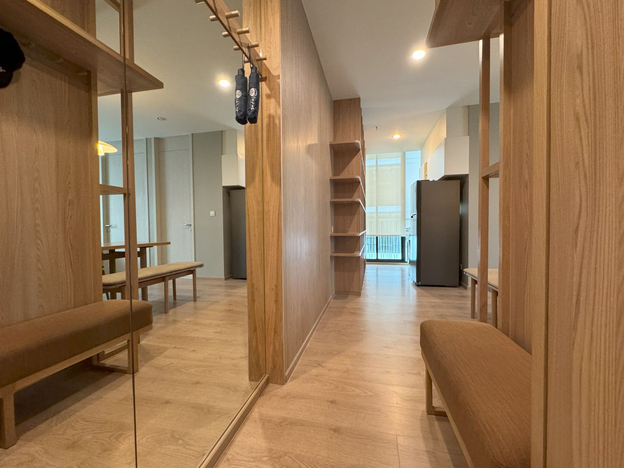 Spacious 2-Bedroom, 2-Bathroom condo for rent at Noble Recole, 62 sqm, fully furnished, with stunning views. Rent at THB 62,000/month. Contact for a viewing today!