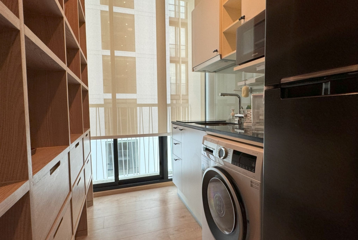 Spacious 2-Bedroom, 2-Bathroom condo for rent at Noble Recole, 62 sqm, fully furnished, with stunning views. Rent at THB 62,000/month. Contact for a viewing today!