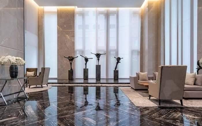 Luxury 1-Bedroom condo at The ESSE Asoke, 44.5 sqm, fully furnished, available for rent at 50K/month. Prime location, close to BTS, MRT, and Terminal 21.