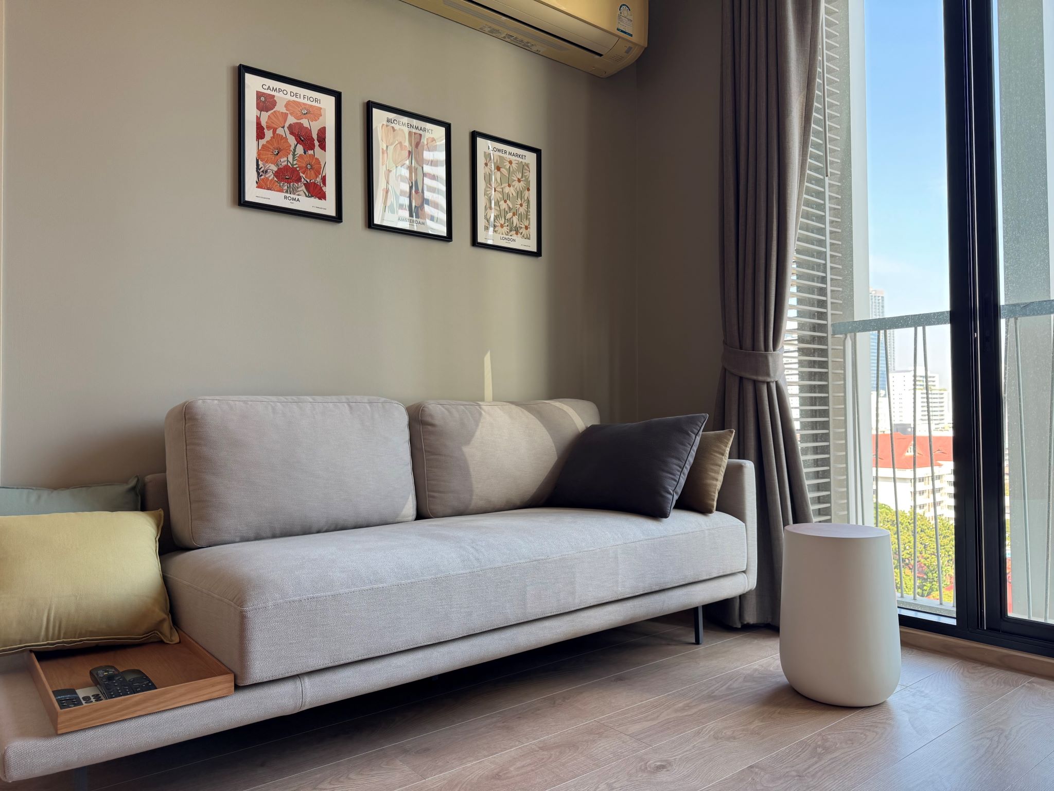 Spacious 2-Bedroom, 2-Bathroom condo for rent at Noble Recole, 62 sqm, fully furnished, with stunning views. Rent at THB 62,000/month. Contact for a viewing today!