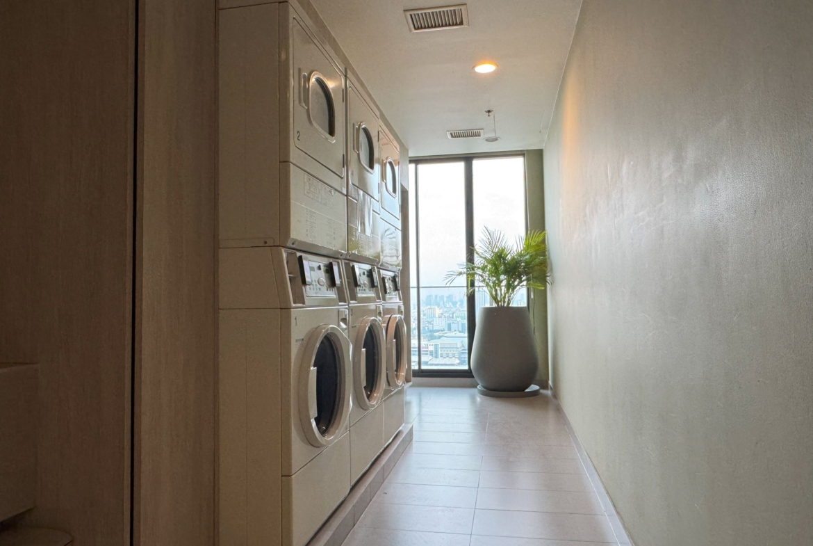 Spacious 2-Bedroom, 2-Bathroom condo for rent at Noble Recole, 62 sqm, fully furnished, with stunning views. Rent at THB 62,000/month. Contact for a viewing today!