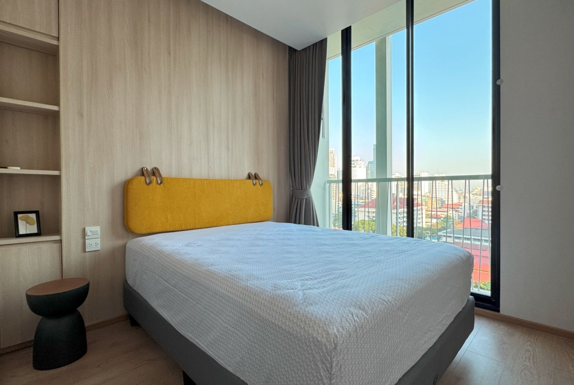 Spacious 2-Bedroom, 2-Bathroom condo for rent at Noble Recole, 62 sqm, fully furnished, with stunning views. Rent at THB 62,000/month. Contact for a viewing today!