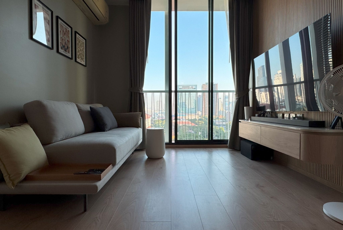 Spacious 2-Bedroom, 2-Bathroom condo for rent at Noble Recole, 62 sqm, fully furnished, with stunning views. Rent at THB 62,000/month. Contact for a viewing today!