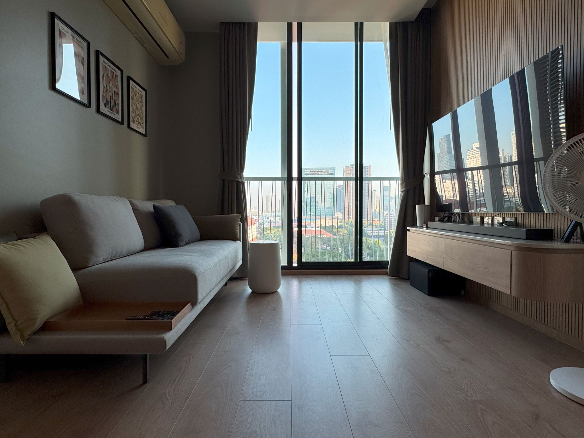 Spacious 2-Bedroom, 2-Bathroom condo for rent at Noble Recole, 62 sqm, fully furnished, with stunning views. Rent at THB 62,000/month. Contact for a viewing today!