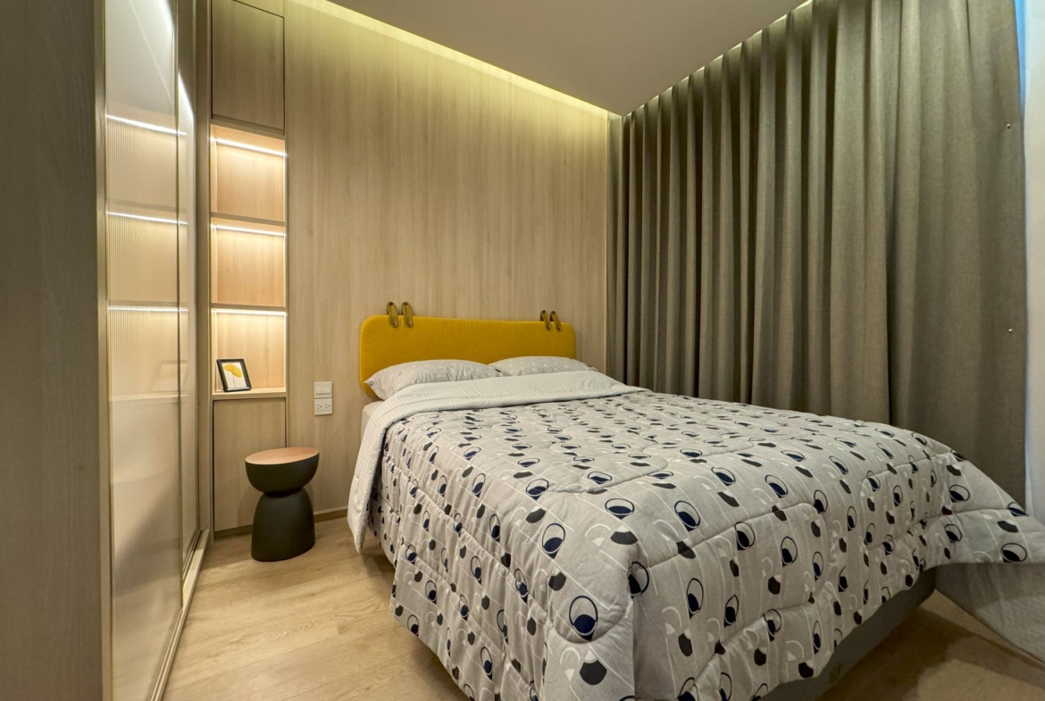 Spacious 2-Bedroom, 2-Bathroom condo for rent at Noble Recole, 62 sqm, fully furnished, with stunning views. Rent at THB 62,000/month. Contact for a viewing today!
