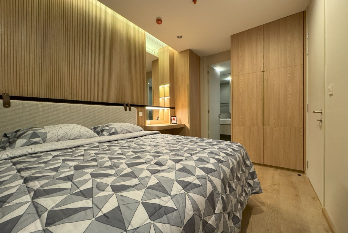 Spacious 2-Bedroom, 2-Bathroom condo for rent at Noble Recole, 62 sqm, fully furnished, with stunning views. Rent at THB 62,000/month. Contact for a viewing today!