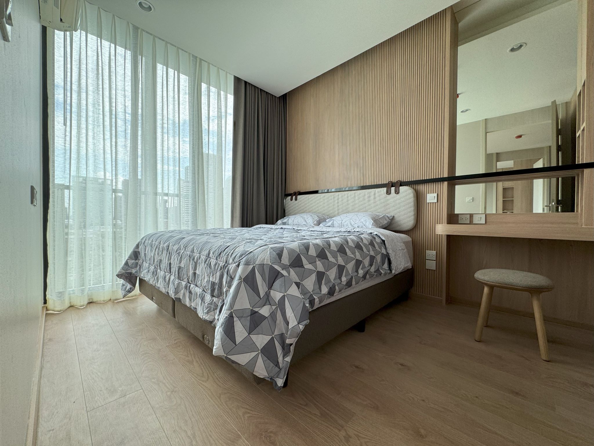 Spacious 2-Bedroom, 2-Bathroom condo for rent at Noble Recole, 62 sqm, fully furnished, with stunning views. Rent at THB 62,000/month. Contact for a viewing today!