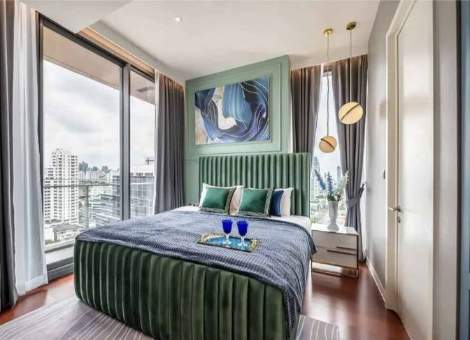 Luxury 2-bed, 2-bath 82 sqm condo at Khun by Yoo, Thonglor. Fully furnished, east-facing, with top-tier amenities. For rent at 120,000 THB/month.
