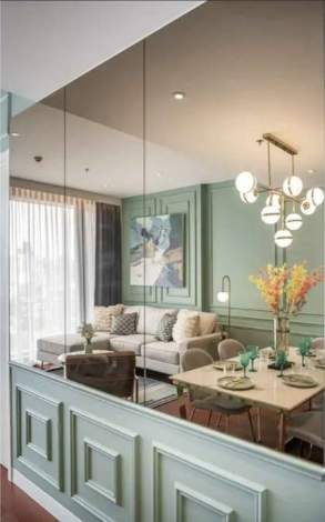 Luxury 2-bed, 2-bath 82 sqm condo at Khun by Yoo, Thonglor. Fully furnished, east-facing, with top-tier amenities. For rent at 120,000 THB/month.