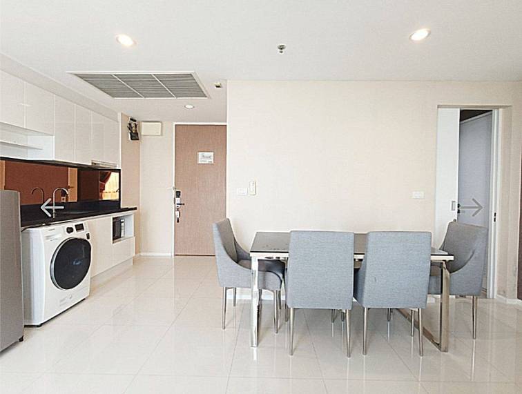 Pet-friendly 2-bed, 2-bath condo at Estella Ekkamai, 59.42 sqm, fully furnished, 24th floor, top facilities. Only 35,000 THB/month. Available March 31, 2025.