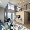 Modern 2-bed, 2-bath duplex condo at Siamese Rama 9. 65 sq.m on 17F, fully furnished. Just minutes to MRT Rama 9. Rent 55,000 THB/month. Ready to move in.