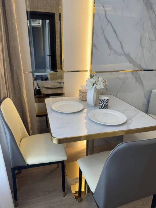 Brand new duplex 2 Bed 1 Bath 52sqm at LIFE Rama 4-Asoke for rent, fully furnished, premium appliances, near BTS Queen Sirikit. 45,000 THB/month.