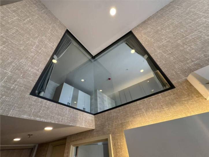 Brand new duplex 2 Bed 1 Bath 52sqm at LIFE Rama 4-Asoke for rent, fully furnished, premium appliances, near BTS Queen Sirikit. 45,000 THB/month.