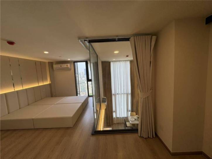 Brand new duplex 2 Bed 1 Bath 52sqm at LIFE Rama 4-Asoke for rent, fully furnished, premium appliances, near BTS Queen Sirikit. 45,000 THB/month.