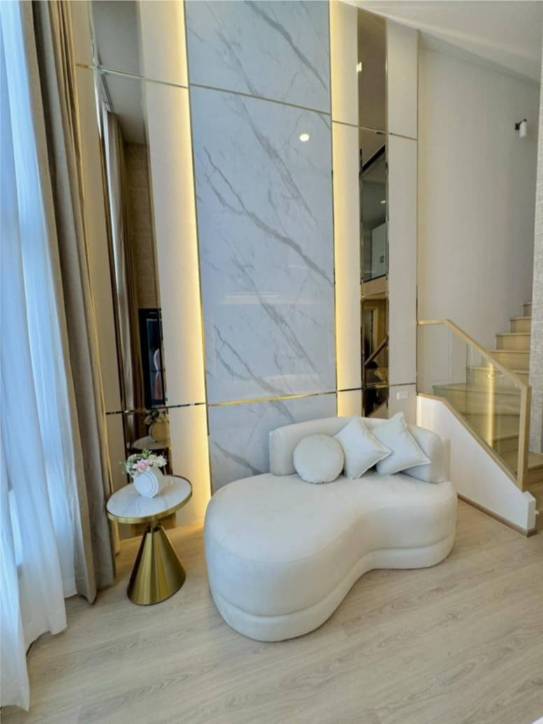 Brand new duplex 2 Bed 1 Bath 52sqm at LIFE Rama 4-Asoke for rent, fully furnished, premium appliances, near BTS Queen Sirikit. 45,000 THB/month.