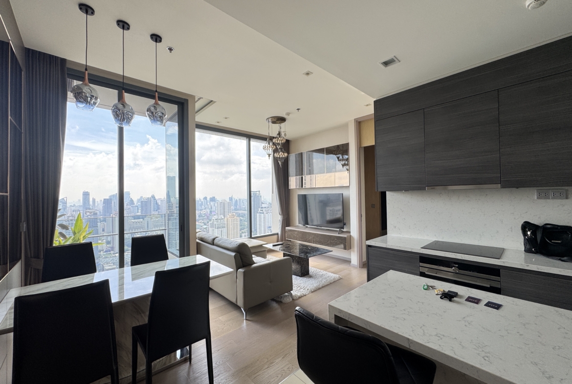 2-Bedroom, 2-Bathroom Condo for Rent, 75 SQM at The ESSE Asoke, 65,000 THB/Month, Near Asok BTS/MRT, Sukhumvit – Luxury City Living