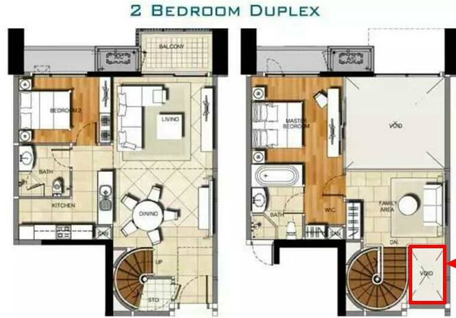 Spacious 2BR duplex at The Empire Place, 108.9 SQ.M, fully furnished, near BTS Chong Nonsi. For sale 18.5MB or rent at 68K/month.