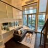 Pet-friendly 1 bed duplex for rent at Ideo Morph 38, 300m to BTS Thonglor. Fully furnished, renovated, great view, flexible lease terms.