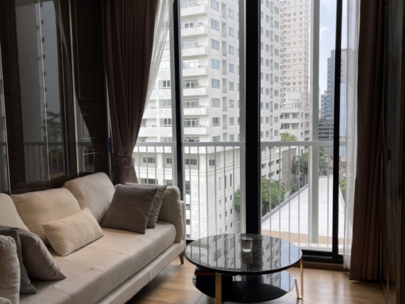 Luxury 2BR condo at Park Origin Phrom Phong. 52.5sqm, furnished, BTS 550m, top amenities, garden view. Rent ฿42K. Sale ฿11M. Contact us today!