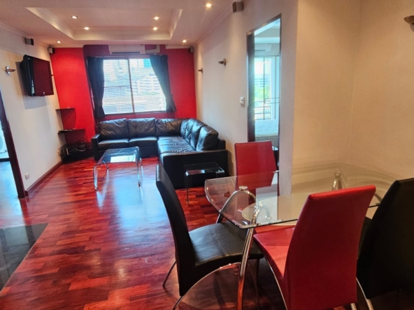 Affordable 2-bedroom condo at Pearl Garden in Sathon. 70 sqm, fully furnished, prime location near BTS. Rent for only THB 30K/month.