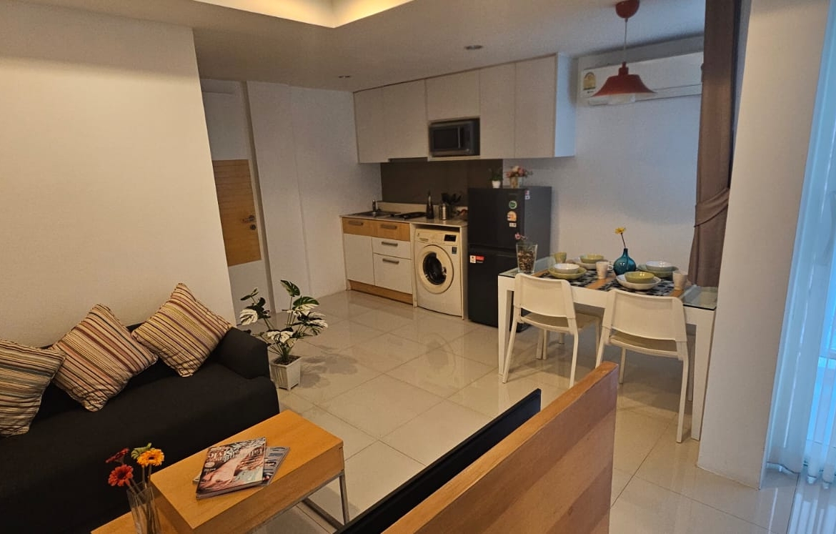 Spacious 2-bedroom condo at S9 Sathorn, 75sqm, fully furnished and move-in ready. Great location, low-rise privacy. Rent: THB 28,000/month.
