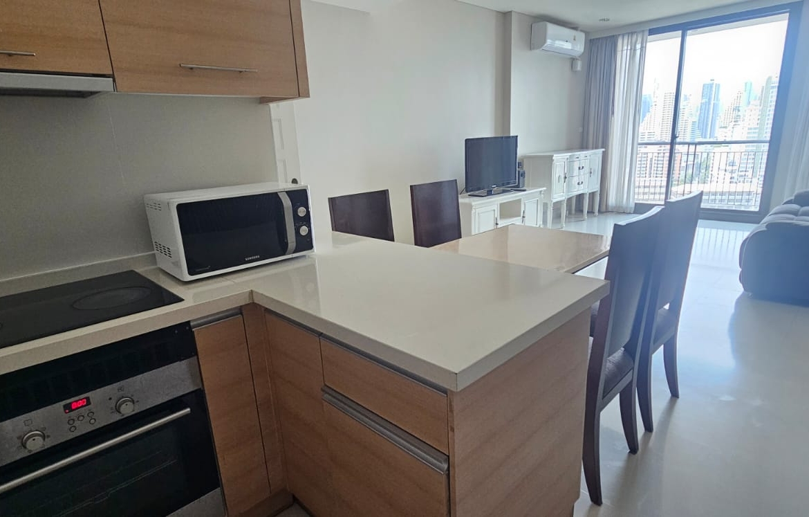 2-Bed 2-Bath 80sqm Condo for Rent at Aguston Sukhumvit 22 Near Phrom Phong BTS – 47,000 THB/month