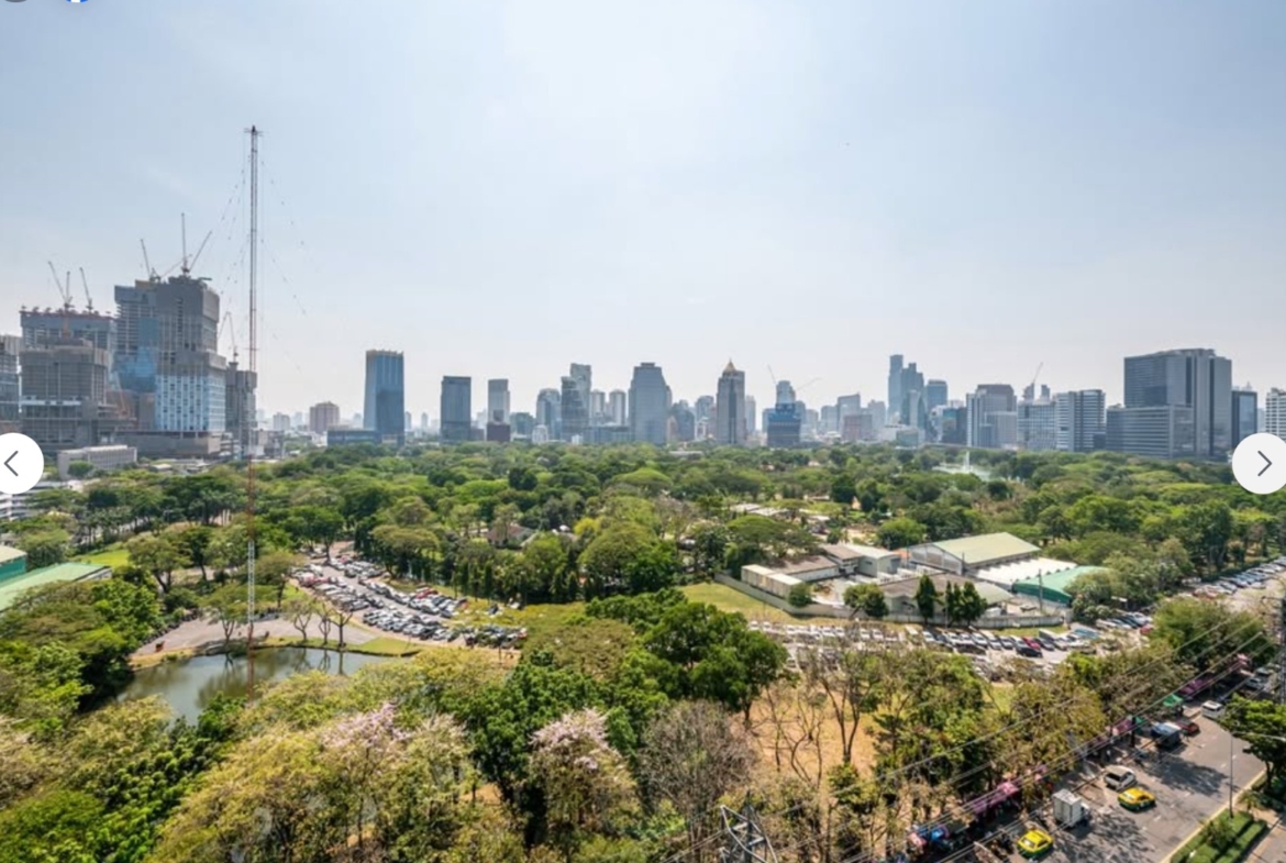 1-Bed 1-Bath 87 sqm Condo at SINDHORN TONSON – THB 140K/Month – Near BTS Chit Lom & MRT Silom – Ultra-Luxury with Lumpini Park Views