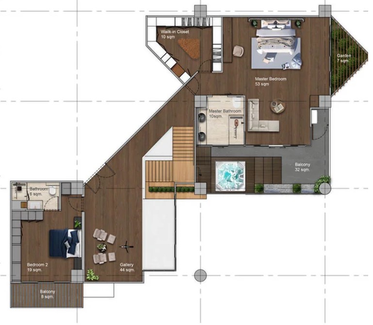 4 Bed 4 Bath 473 sqm Duplex Penthouse at Waterford Park Sukhumvit 53 – THB 94M – Near BTS Thong Lo – Freehold with Foreign Quota