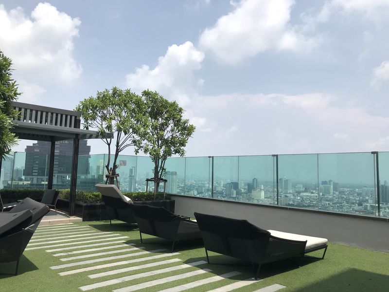 Rent a 2 bed, 2 bath 65.84sqm unit at Rhythm Sathorn 21 for ฿45K/month. Prime location near BTS, modern design, full amenities.