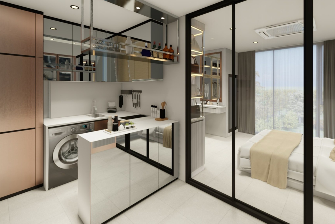 1-Bed 1-Bath 45 sqm Supalai Icon Sathorn Condo Near BTS Chong Nonsi for Rent 60K THB