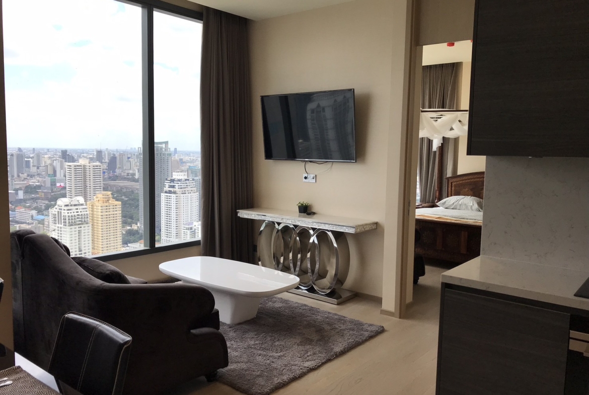 2-Bed 2-Bath 75sqm Condo for Rent at The Esse Asoke Near BTS Asoke – 72,000 THB/Month
